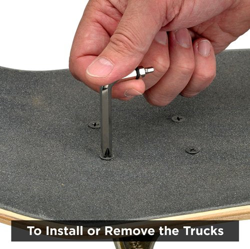 RADECKAL All in One Skate Tool, T Tool, Y Tool for Skateboards, Longboards, Mini Skateboards, and Cruisers (Black)