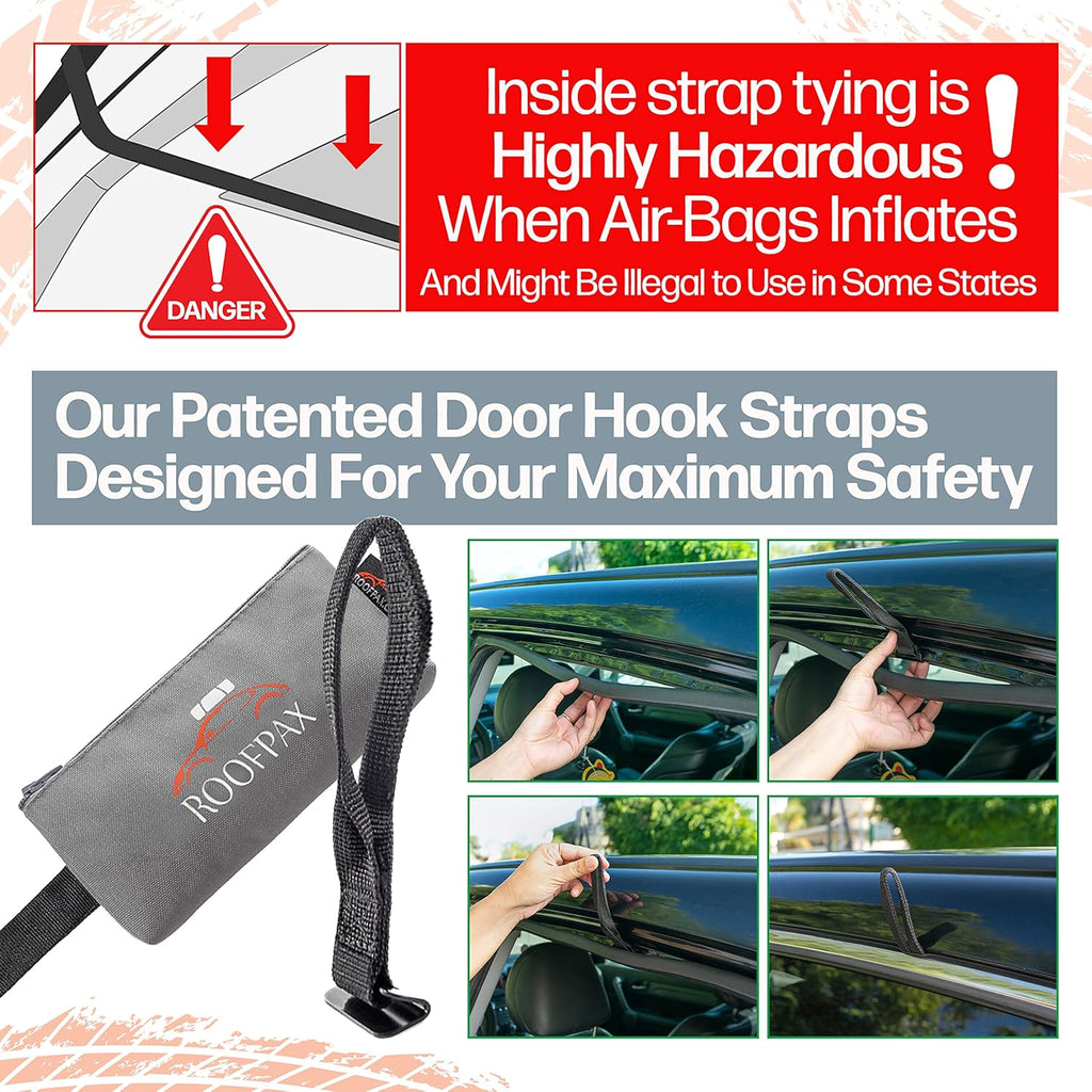 RoofPax Rooftop Cargo Carrier Bag - Expandable 15/19 CFT, Waterproof with Heavy-Duty Straps | Fits All Cars