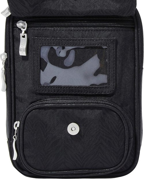 Baggallini Journey Crossbody Bag - Lightweight Travel Handbag with RFID Protection | 9x6 Inches