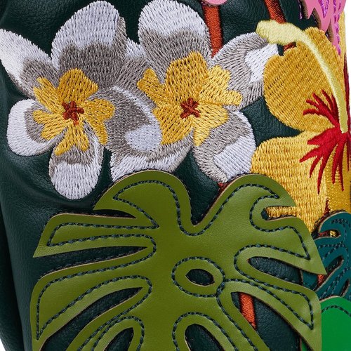 LZFAN Golf Club Head Covers Driver Fairway Wood Hybrid Golf Club Headcover Leather Protector Heavy Embroidered Colorful Jellyfish (Flamingo)