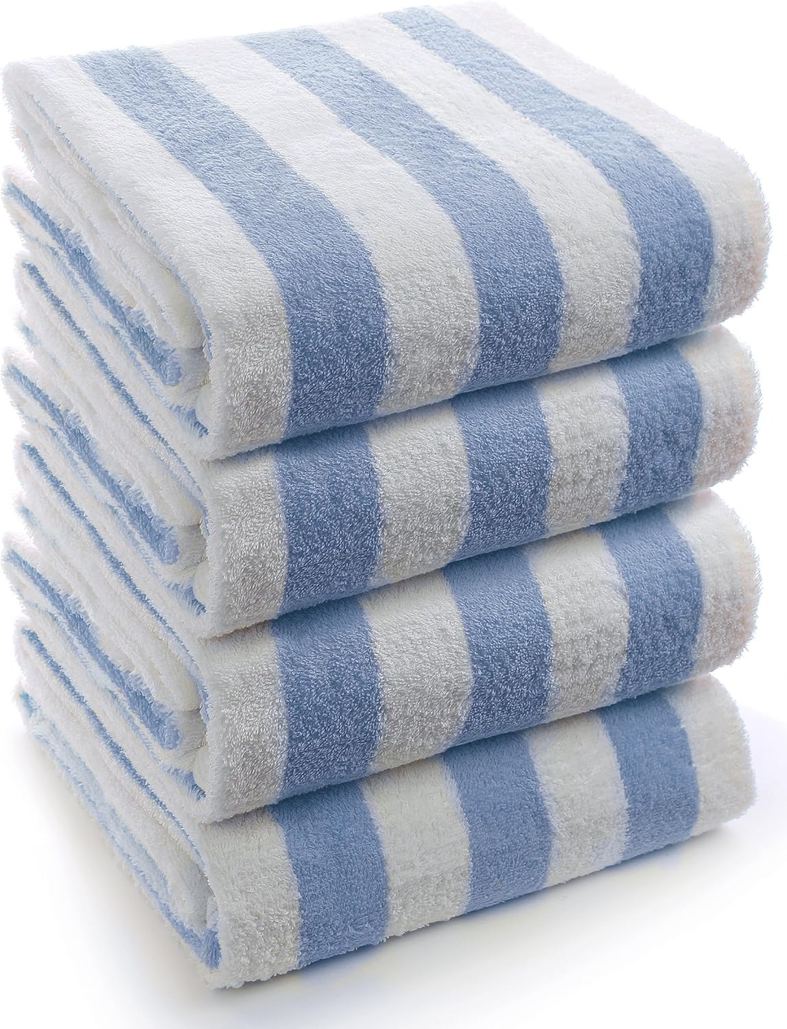 Turkuoise Towel Large Turkish Beach Towel - Premium Cotton Cabana Stripe (30x60 inches) | Blue