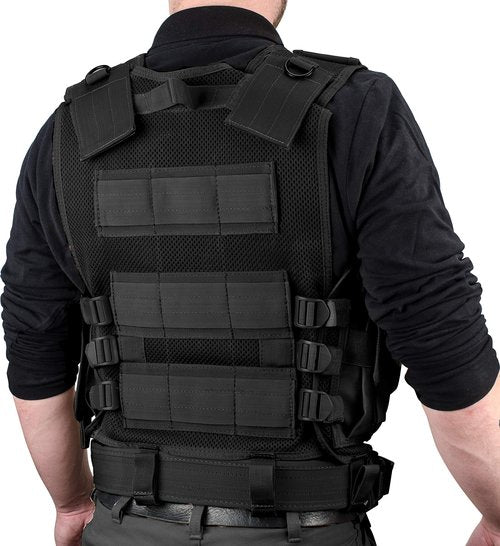 Barska Loaded Gear VX-200 Left Hand Tactical Vest with Holster, Belt, Pouches, and Pockets - for Airsoft, Paintball, and Hunting