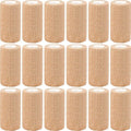 AZEN Self-Adhesive Bandage Wrap - 18 Pack, 4" x 5 Yards, Elastic Skin Color Athletic Tape