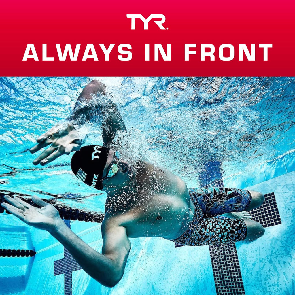 TYR Lycra Fiber Swim Cap - Streamlined Design for Warm Water Swimming | Comfortable Fit