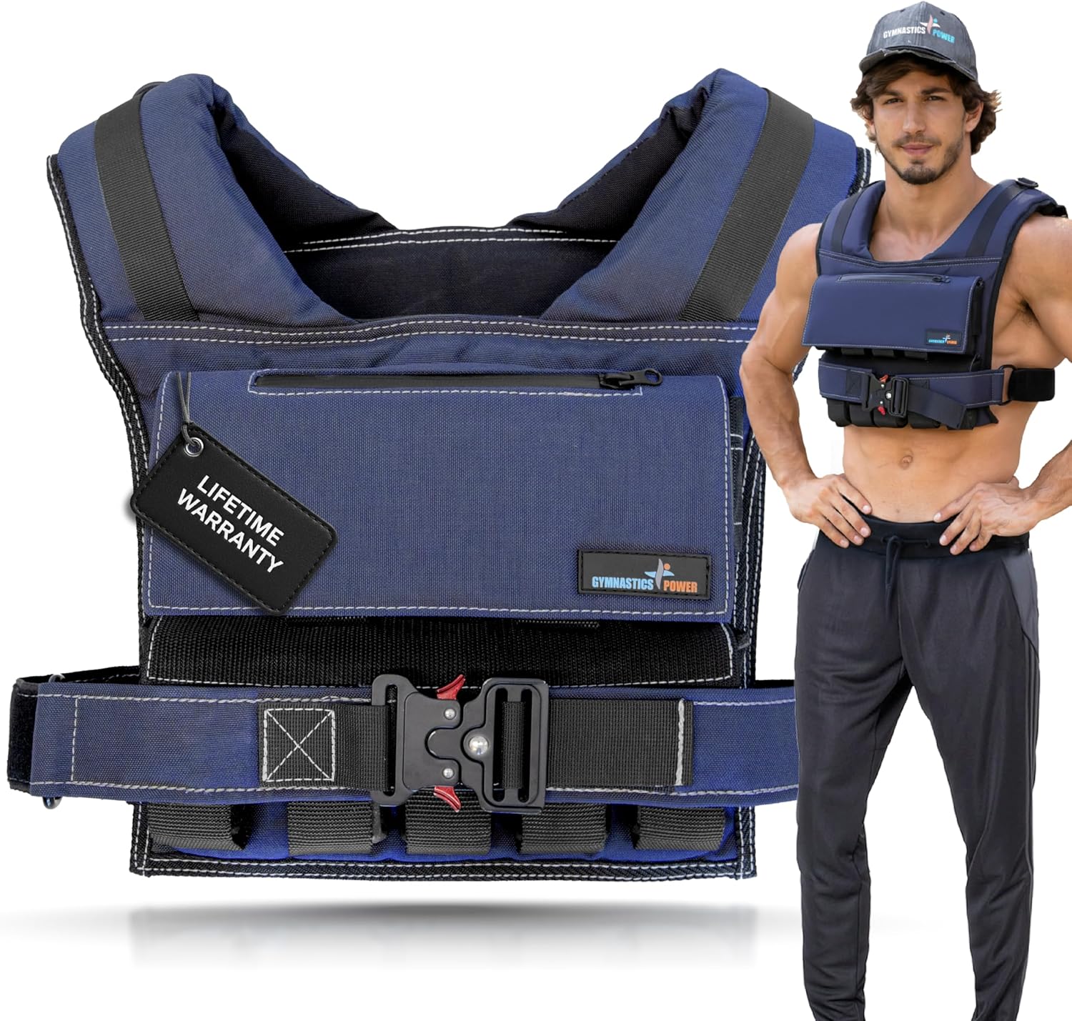 Skiennix Adjustable Weighted Vest - Enhance Fitness & Strength Training for Men and Women