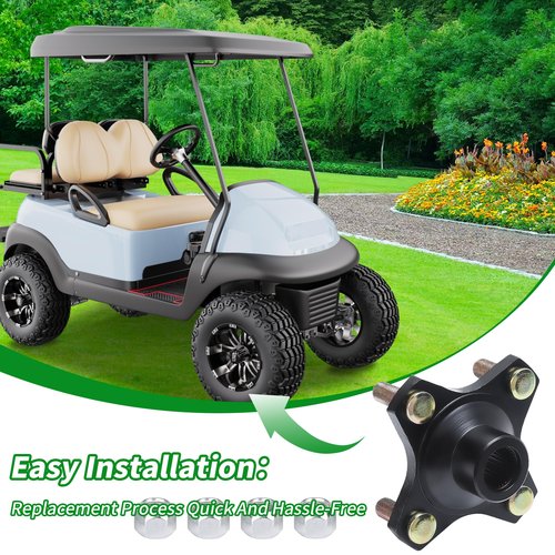 10L0L Golf Cart Rear Wheel Hub Assembly Compatible with Club Car Precedent, Carryall, EX40 Engine 2015-2019 Golf Cart Models, OEM# 103995001, 1039950-01
