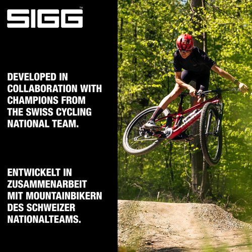 Sigg - Soft Bike Water Bottle - Pulsar Transparent White - Squeezable - Dishwasher Safe - Lightweight - Leakproof - BPA Free - White 25 Oz