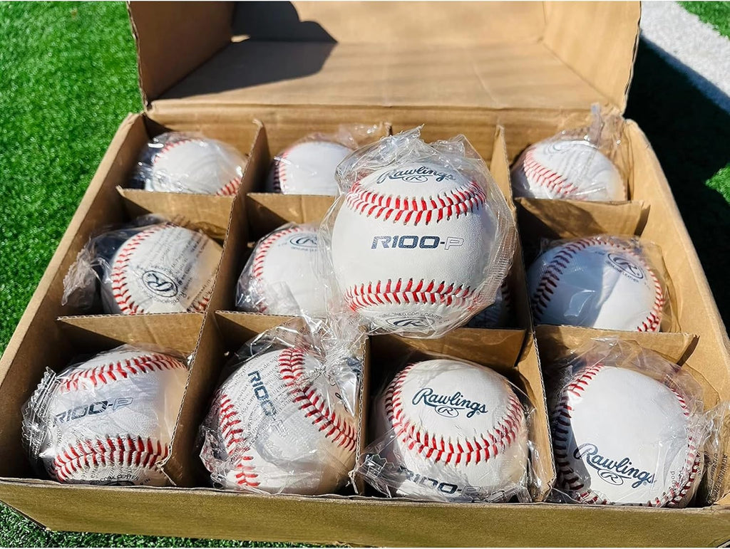 Rawlings Practice Baseballs - R100-P & FSR100-P | Ideal for Collegiate, High School & Youth Teams