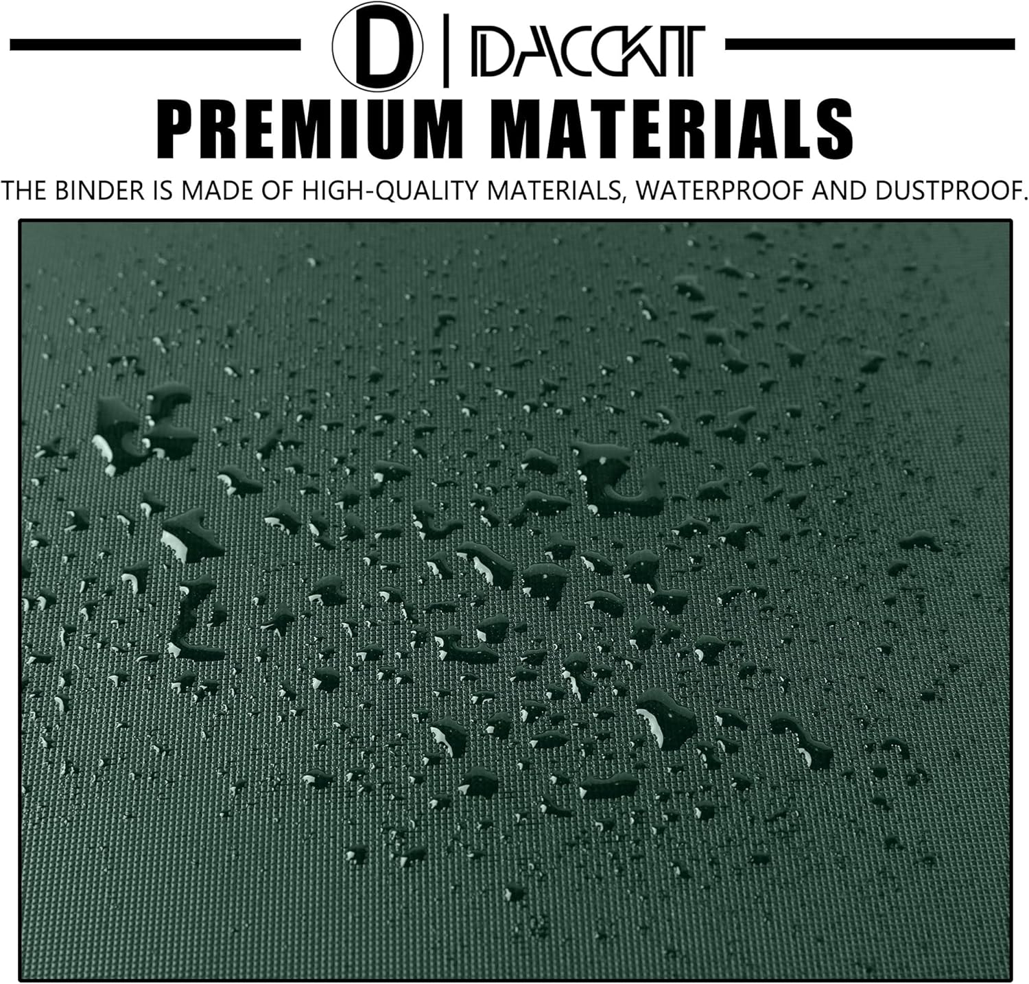 Premium Card Binder - 12 Pocket Design Fits 1200 Cards | 3X4 Ringless with Sleeves, Blackish Green