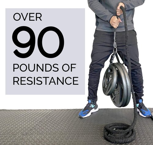 MOVEMINT 33ft Speed Bungee Band Trainer, 90+lbs Resistance (Longest in Market)