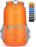 ZOMAKE Ultra Lightweight Hiking Backpack - 20L Packable Water-Resistant Daypack for Men & Women | Orange