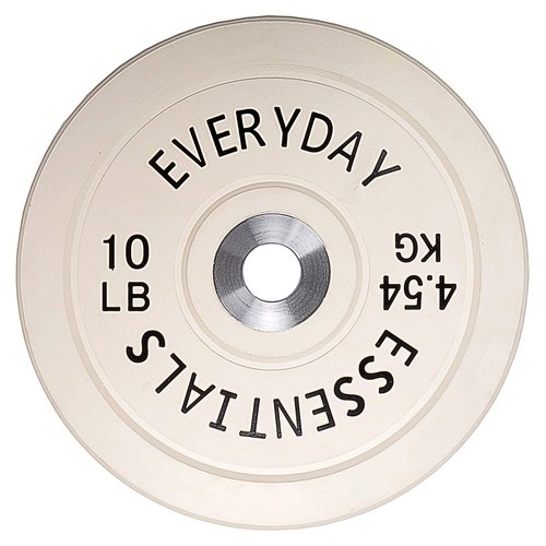 BalanceFrom Color Coded Olympic Bumper Plate Weight Plate with Steel Hub, Pairs or Sets