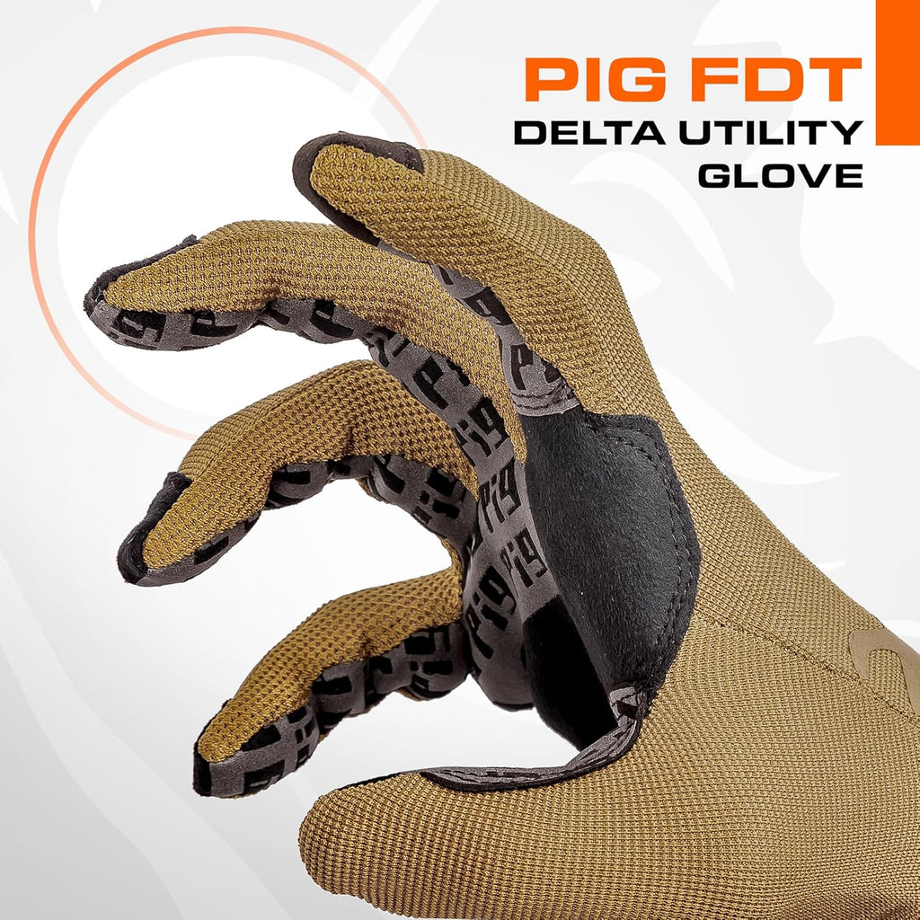 PIG Delta Tactical Gloves - Touchscreen Compatible, High Dexterity for Shooting | 1 Pair