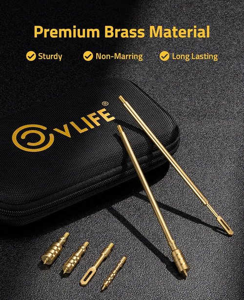 CVLIFE Gun Cleaning Kit - Universal Cleaning Solution for .177, .22, .357, .40, .45 Caliber Firearms