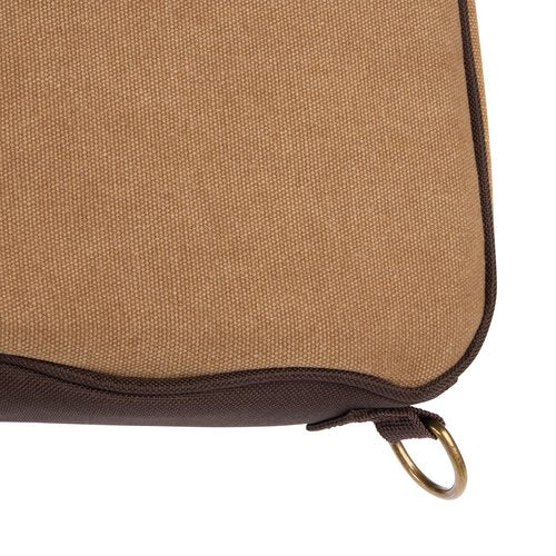 Allen Company Humbolt 52-Inch Shotgun Case – Cotton Canvas Gun Case with Quilted Interior, Padded Wrap Handle, Shell Loops & Storage Pockets – Tan/Brown
