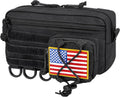 Skiennix Tactical Molle Pouch - Water-Resistant Admin Pouch with US Flag Patch | Versatile Utility for Vests & Backpacks