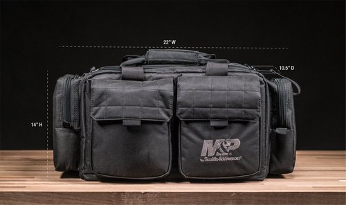 Smith & Wesson M&P Officer Tactical Range Bag with Weather Resistant Material for Shooting, Range, Storage and Transport