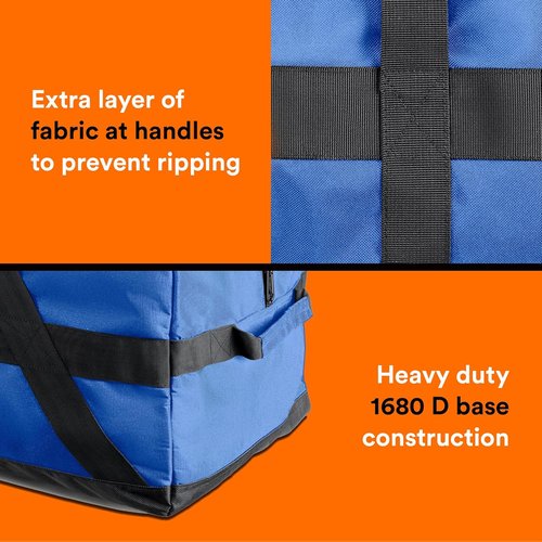 Fitdom 106L Heavy Duty Extra Large Duffle - Durable, Water Resistant, Ideal for Camping & Sports Equipment