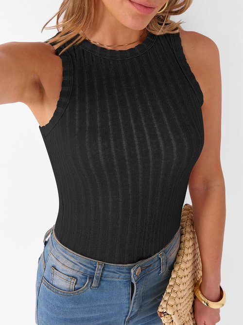 ANRABESS High Neck Tank Tops - Women's Sleeveless Summer Shirts | Soft Slim Fit Racerback Design