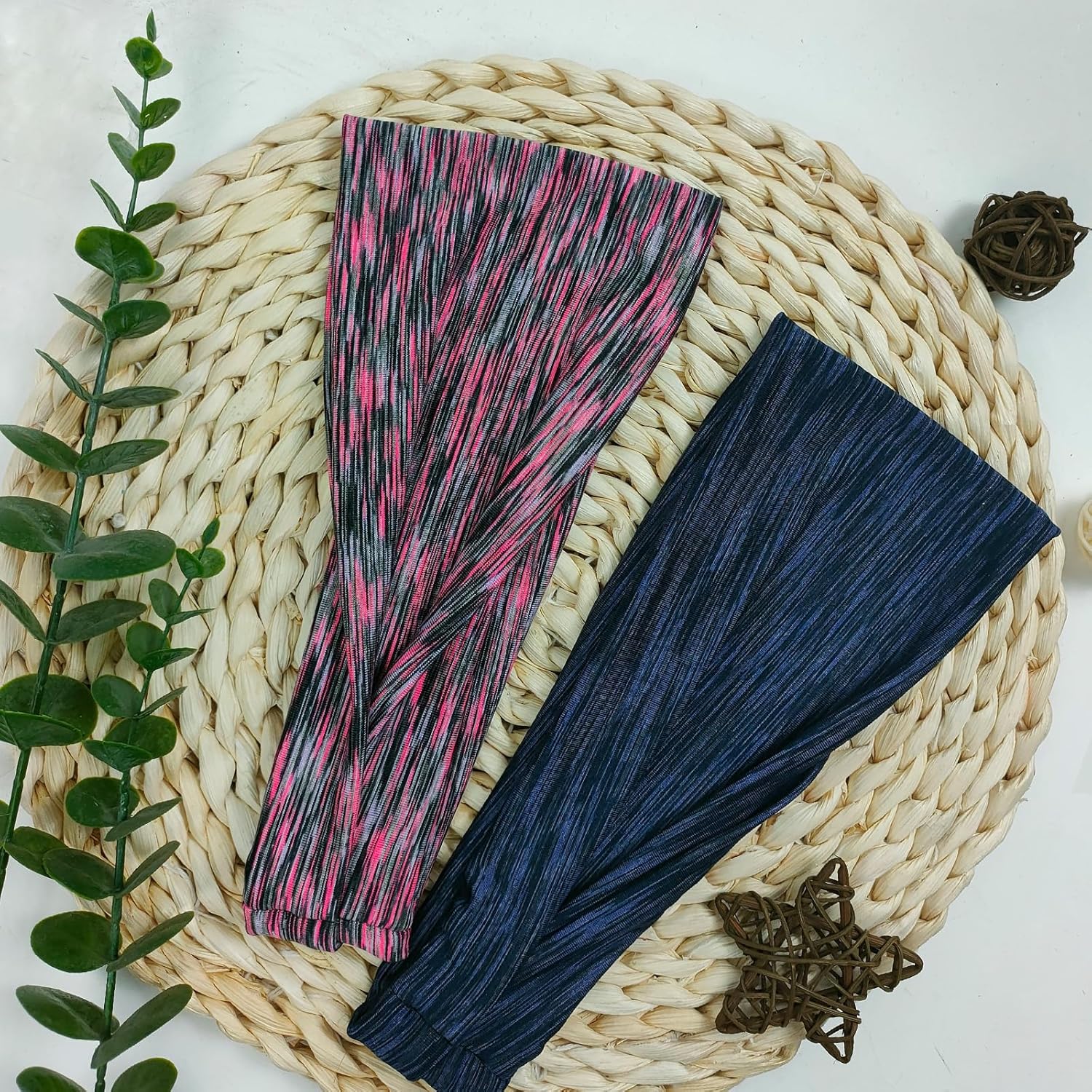 Skiennix Wide Headbands for Women - No Slip Hair Bands for Sports & Yoga | Soft, Stretchy, Sweat-Wicking