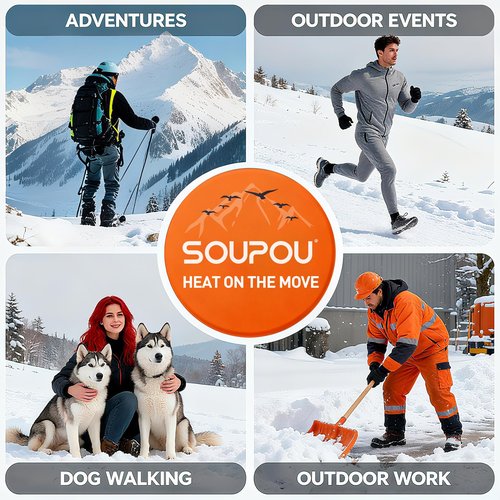 Soupou Hand Warmers Disposable 30pcs, Up to 13 Hours of Heat Body Warmers, Air Activated Bulk Hand Warmers for Women Men, Gifts for Christmas, Golf Hunting Camping Essentials, Winter Accessories