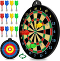 Skiennix Dart Board - 12-Piece Magnetic Darts Set - Perfect Indoor Game for Kids Ages 5-12