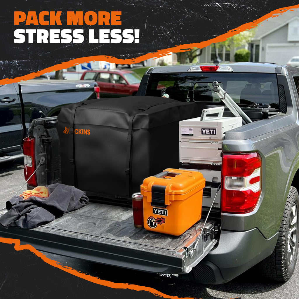 Mockins 30 CuFt Square Weatherproof Trailer Hitch Cargo Carrier Bag