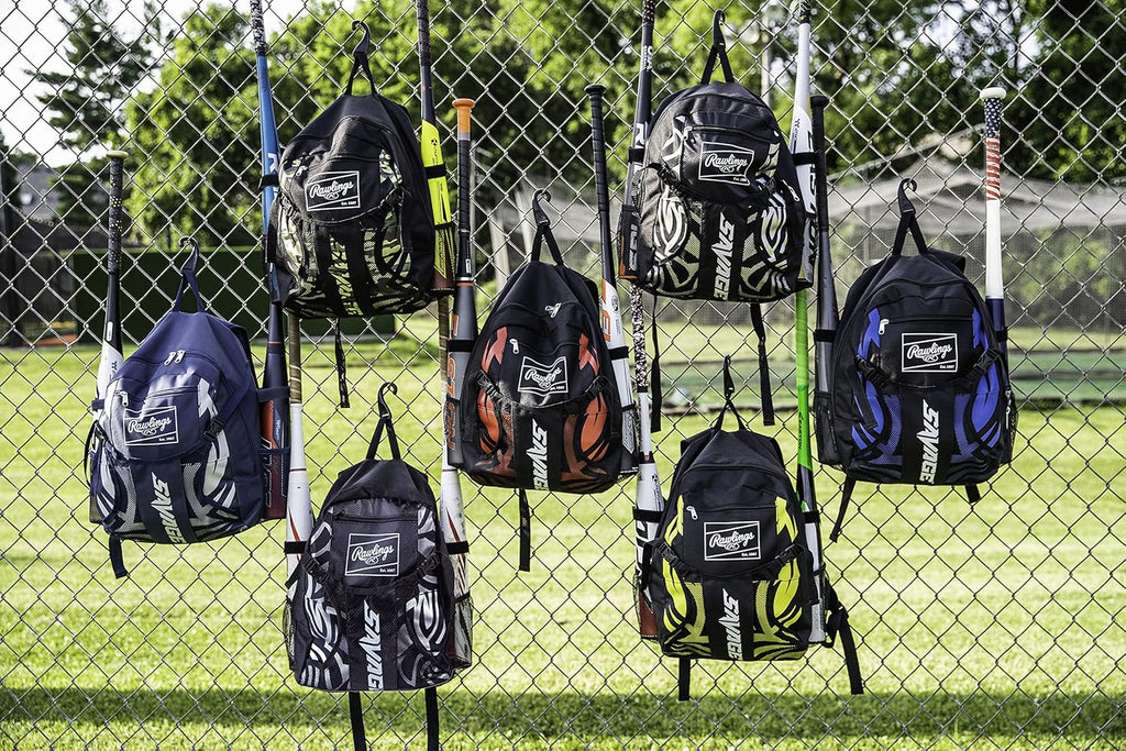 Rawlings | Savage Backpack Equipment Bag | Ideal for T-Ball & Youth Baseball | Multiple Styles Available