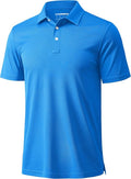 MAGCOMSEN Men's Polo Shirt - Quick Dry Short Sleeve Golf T-Shirt for Casual Outdoor Performance