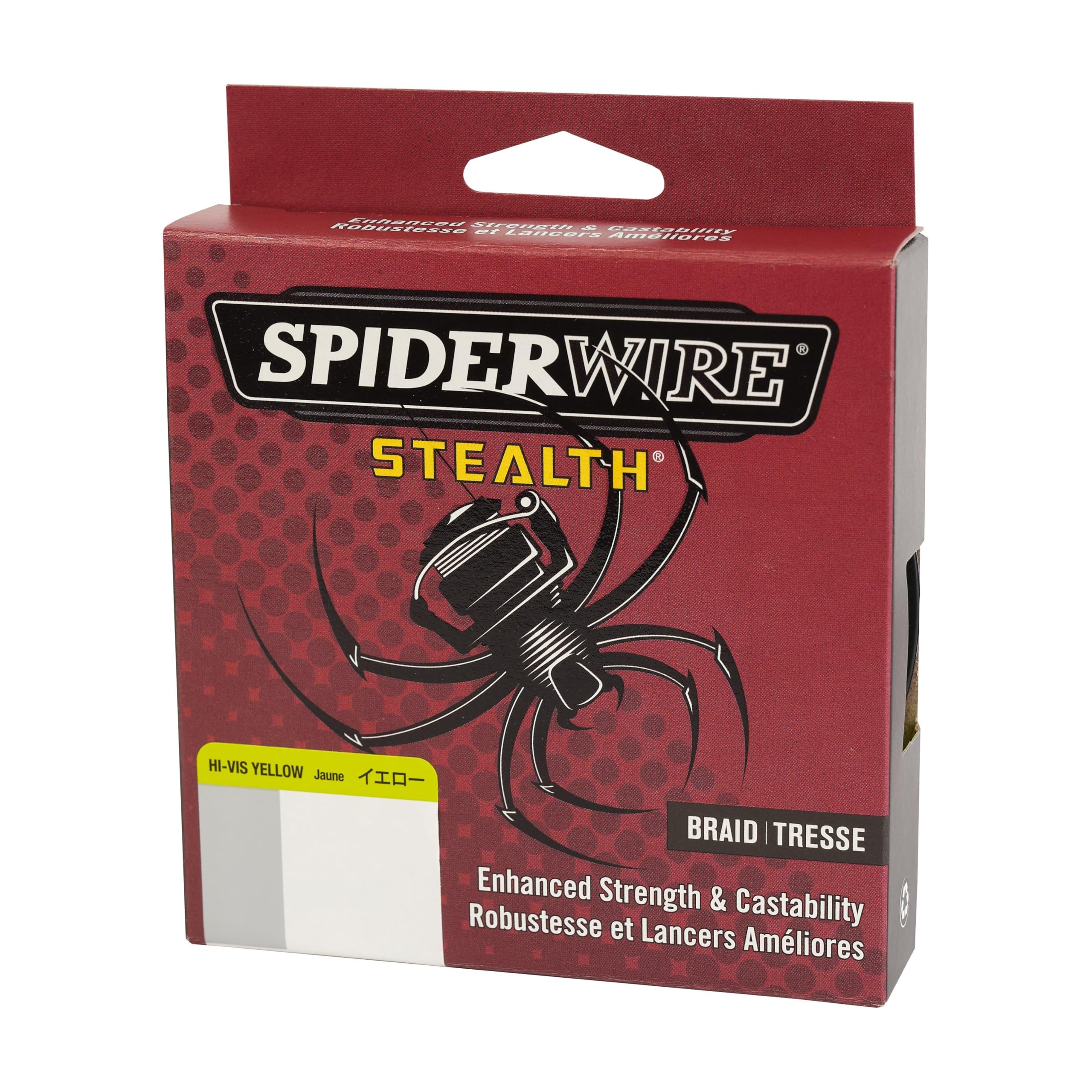 SPIDERWIRE SCS20Y-125 Stealth, 125-Yard/20-Pound, Hi-Vis Yellow