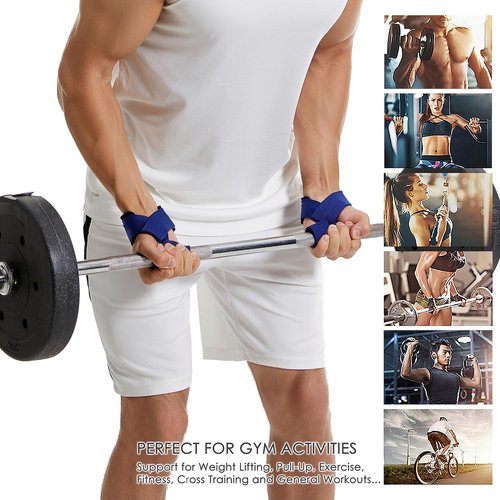 HiRui Premium Cotton Weightlifting Wrist Straps - 25" Deadlift Straps with Neoprene Padding & Anti-Skid Grip