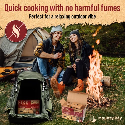 100 pcs Fire Starters for Campfires – Waterproof– All-Weather Fire Starters – for Indoor & Outdoor Use