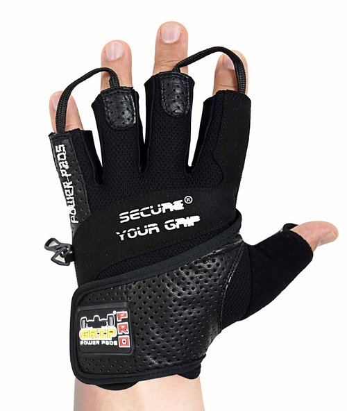 Weight Lifting Gloves 2017 Tips Protect Your Hands & Improve Your Grip Best Body Building Fitness Exercise Accessories (Black, Medium 7 5/8" - 8")