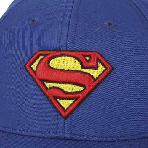 Superman Classic S Shield Adult Baseball Cap Blue