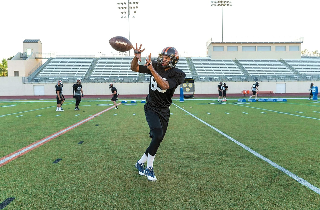 SKLZ Great Catch Football Training Aid - Enhance Receiving Skills | Gray & Black, Medium