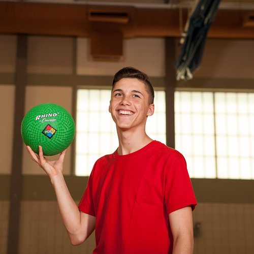 Champion Sports Rhino Playground Ball Set - Durable Two-Ply, Nylon Wound Balls | Set of 6 Colors, 8.5"D