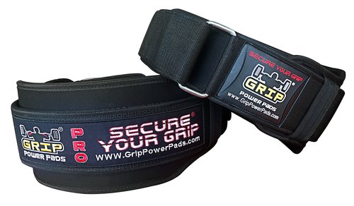 Grip Power Pads Gym Weight Lifting 6" Wide Neoprene Double Belt for Men Back Lumber Support Fitness Exercise Bodybuilding Large 38"-41.5"