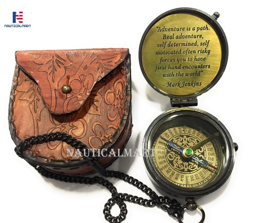 Eagle Compass Engraved Vintage Ship Functional Gift Compass Baptism Collectible Gift, Perfect for Christmas & Holiday Gifting