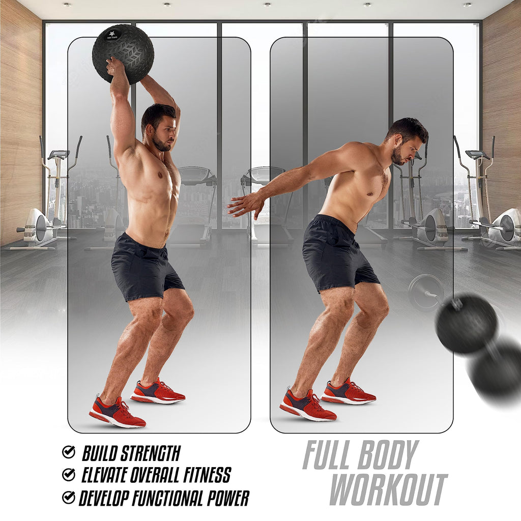 Yes4All Slam Ball, No-Bounce Ball for Exercise, Cross Training and Core Strength Workout