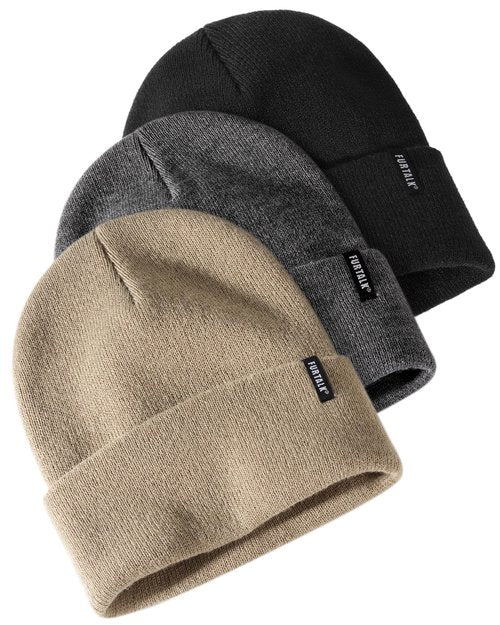 FURTALK 3 Pack Beanie for Men Women Unisex Cuffed Thick Knitted Unisex Winter Hat Skull Cap