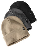 FURTALK 3 Pack Beanie for Men Women Unisex Cuffed Thick Knitted Unisex Winter Hat Skull Cap