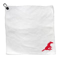 Team Golf NCAA Southern Mississippi Microfiber Towel - 15" X 15" (White) with Carabiner Clip, Premium Microfiber with Deep Waffle Pockets - Superior Water Absorption & Quick Dry Golf Cleaning Towel