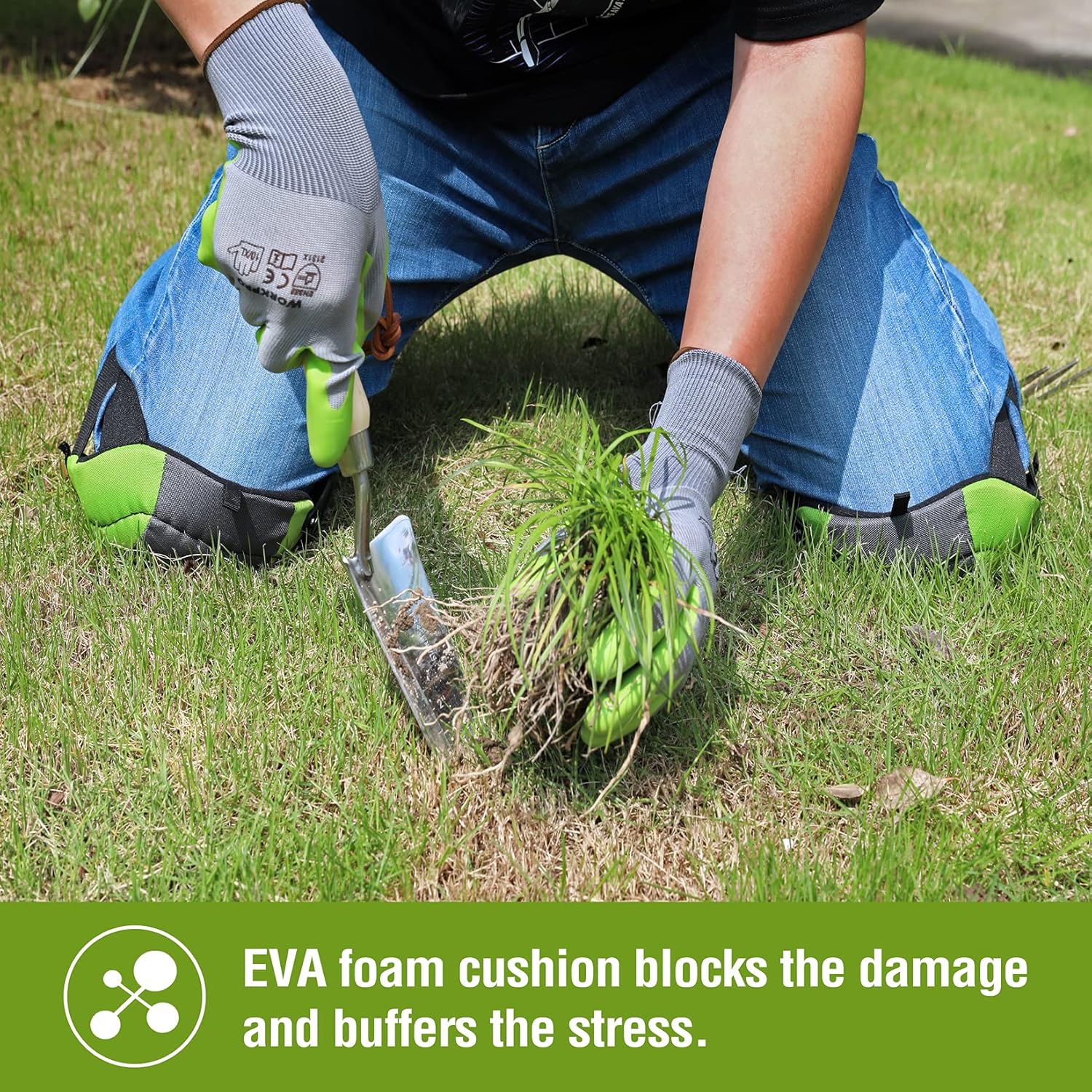 WORKPRO Garden Knee Pads - Comfortable Foam Padding for Kneeling | Unisex-Adult, Ideal for Gardening & Construction