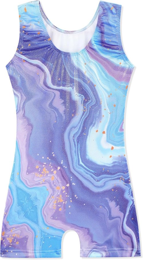 HOZIY Gymnastics Leotards - Sparkle Unicorn & Leopard Biketard Outfits for Girls & Toddlers