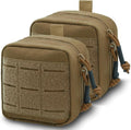2 Pack Tactical Molle Mini Admin Pouches by [Brand Name] - Durable 1000D EDC Waist Belt Bags