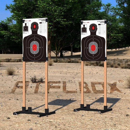 ATFLBOX Silhouette Paper Target for The Range, 23X35 inch Target Paper for Indoor and Outdoor Use, Suitable for Handguns, Pistols, Rifles, Airguns, Pellet Gun, BB Guns