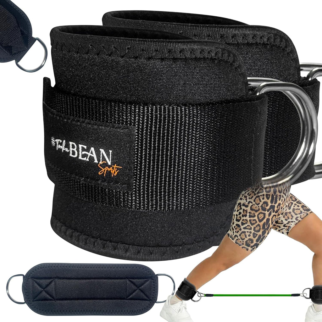 TONKA BEAN Ankle Straps - Adjustable Neoprene Cuffs for Cable Machines | Perfect for Glute Workouts & Leg Extensions