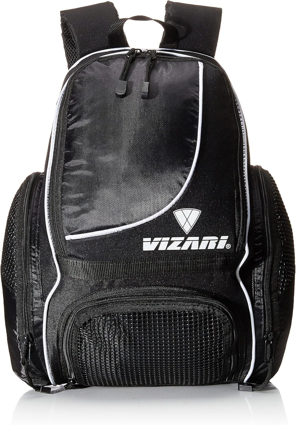 Vizari Solano Soccer Backpack - Ball Compartment, Vented Pocket & Mesh Cargo Pockets | Ideal for Adults & Teens