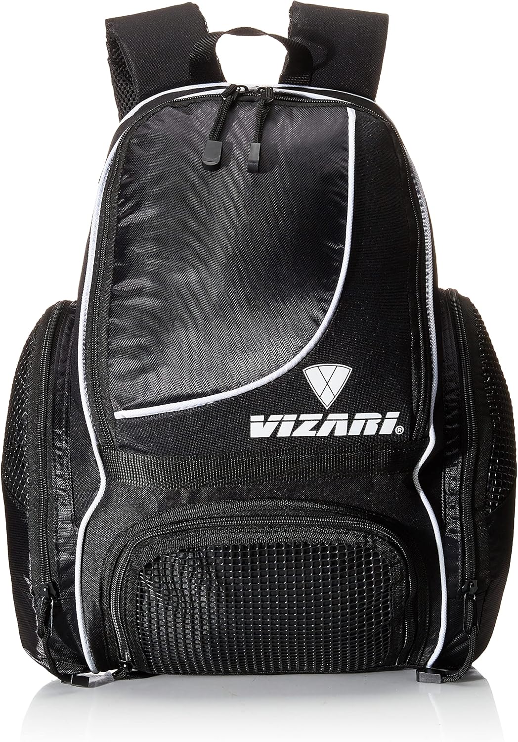 Vizari Solano Soccer Backpack - Ball Compartment, Vented Pocket & Mesh Cargo Pockets | Ideal for Adults & Teens