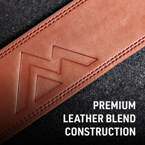 REP Leather Lined Weightlifting Belt, 10mm Powerlifting Support Belt for Squats, Deadlifts, Gym Training, IPF Compliant, Adjustable Buckle, Back Brace for Men and Women, Black, Small (Brown, XX-Large)
